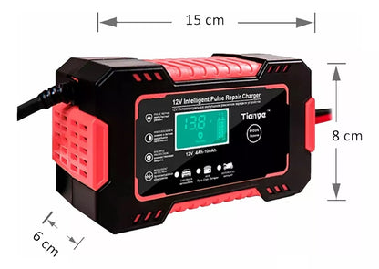 Cargador Inteligente para Baterías de 12V Pro con pantalla