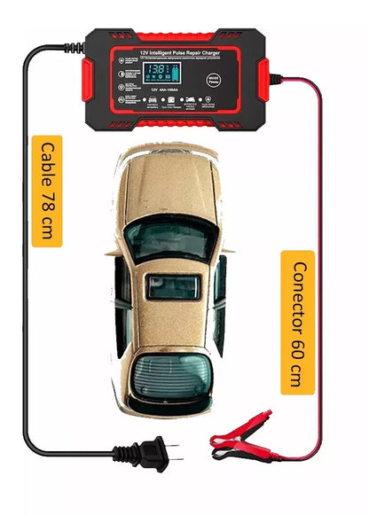 Cargador Inteligente para Baterías de 12V Pro con pantalla