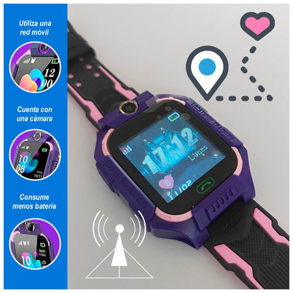 SMARTWATCH Q19 PARA NIÑOS CON RASTREO ACCESO CHIP LLAMADAS Y CÁMARA